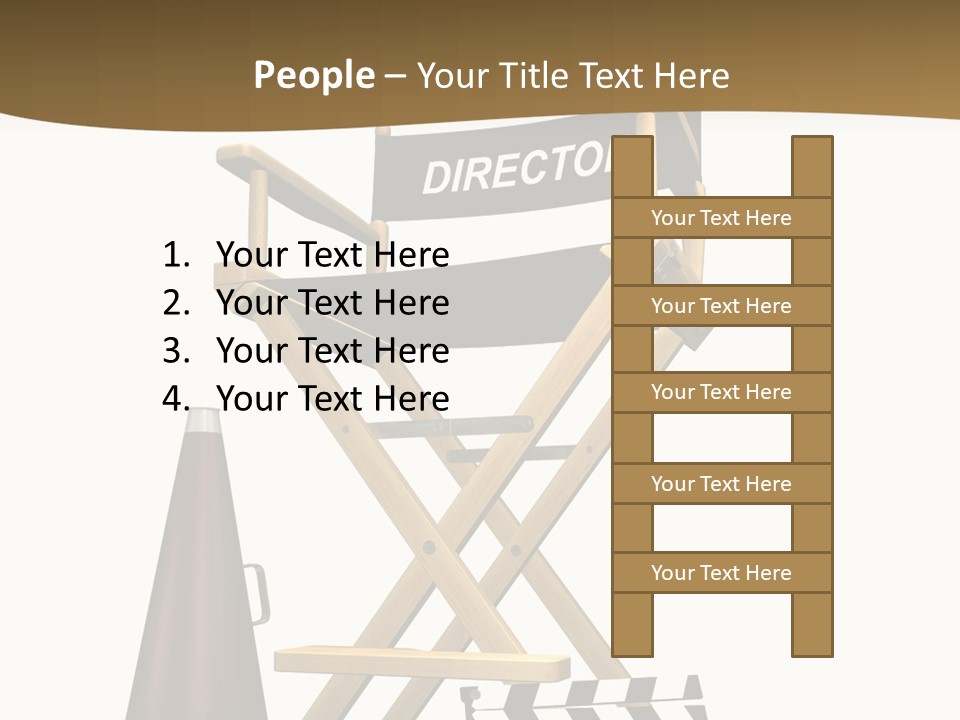 Illustration Festival Megaphone PowerPoint Template