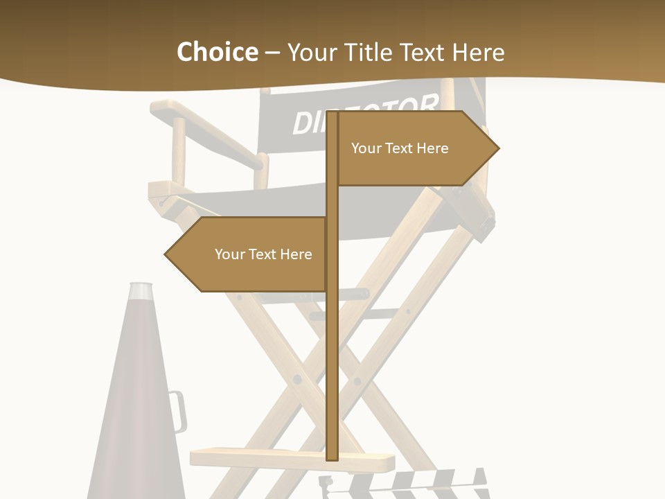 Illustration Festival Megaphone PowerPoint Template