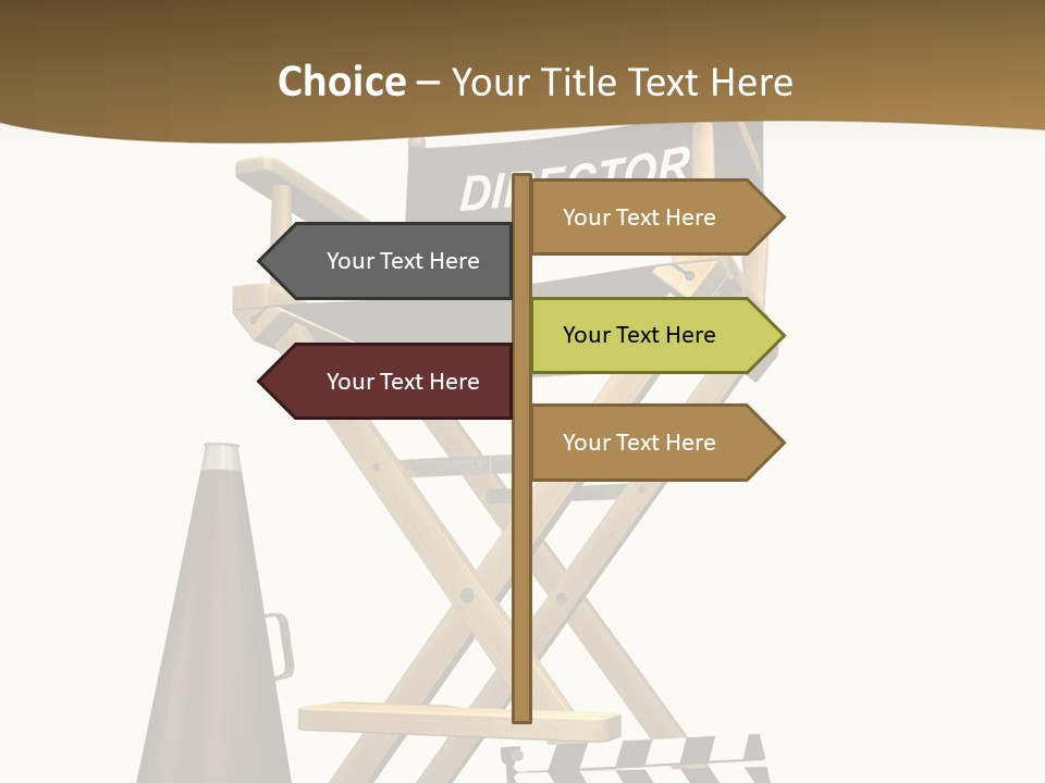 Illustration Festival Megaphone PowerPoint Template