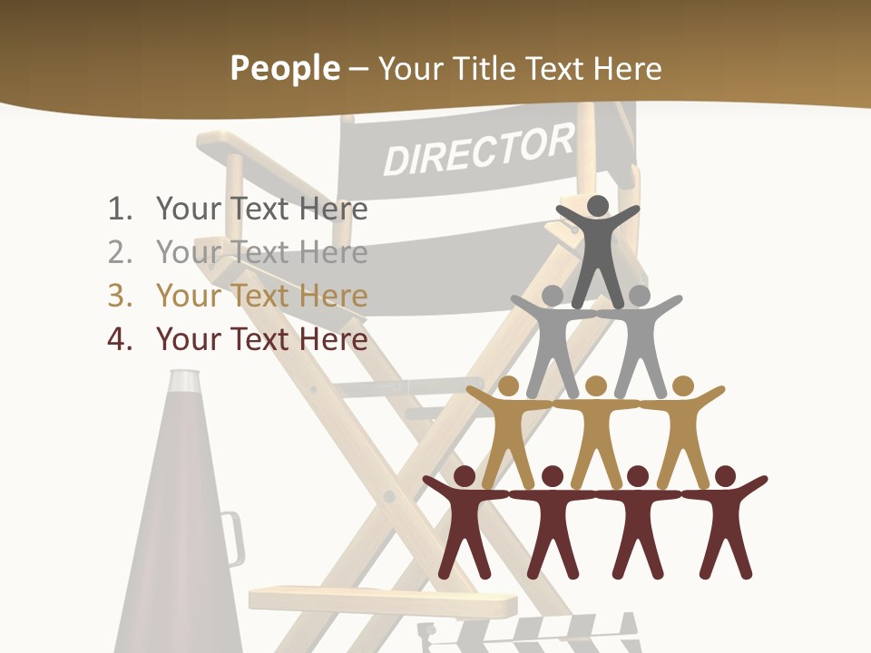 Illustration Festival Megaphone PowerPoint Template