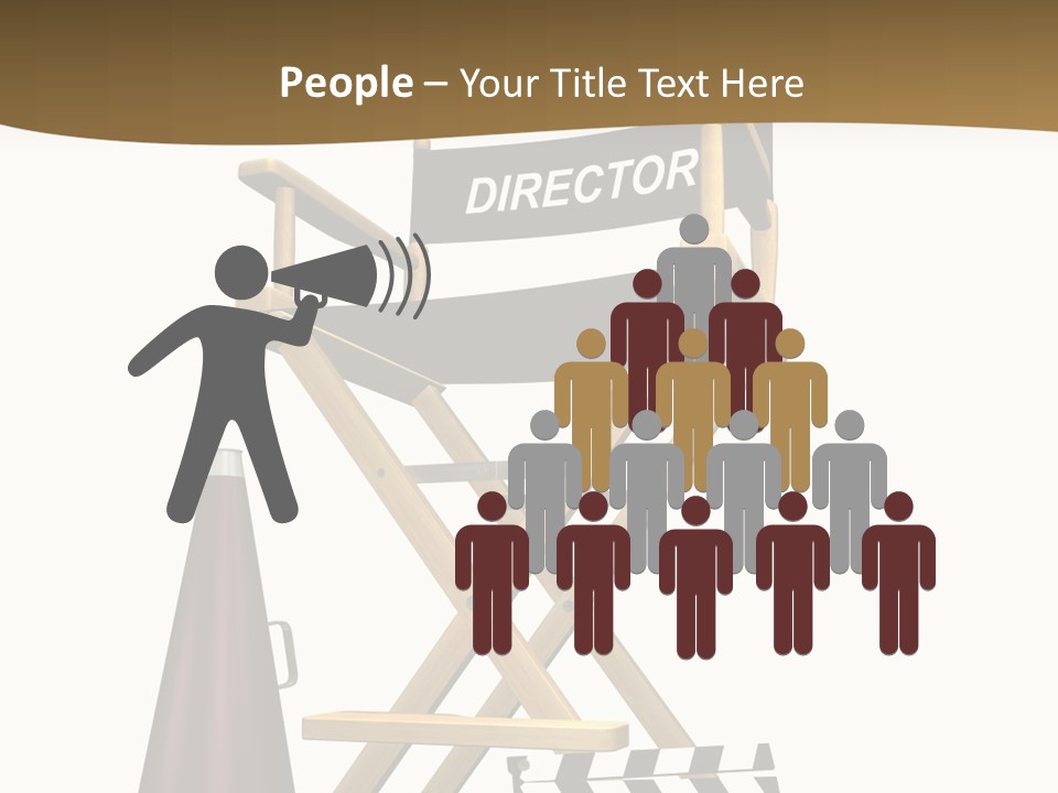 Illustration Festival Megaphone PowerPoint Template