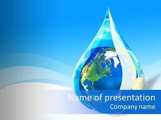 Global Refracted Green PowerPoint Template