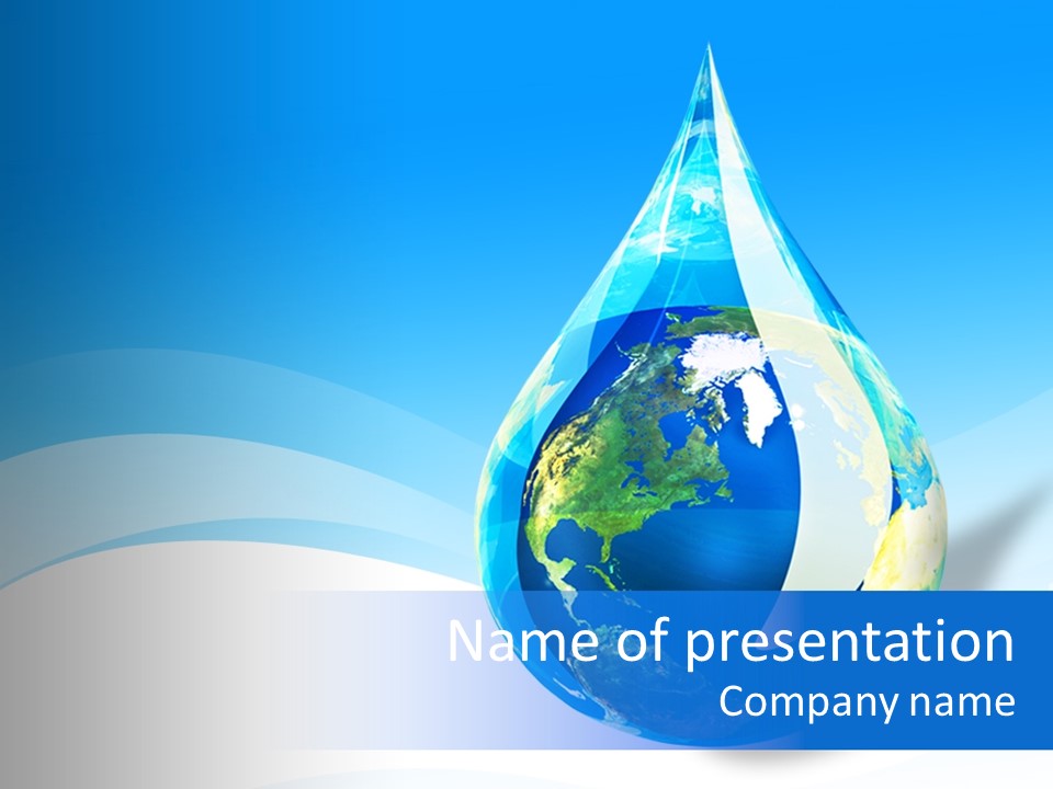 Global Refracted Green PowerPoint Template