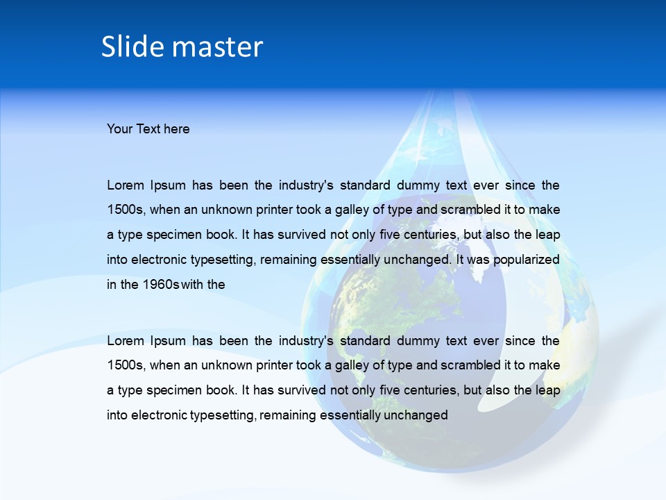 Global Refracted Green PowerPoint Template