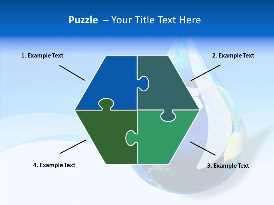 Global Refracted Green PowerPoint Template