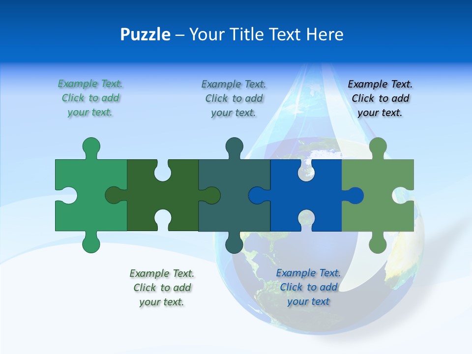 Global Refracted Green PowerPoint Template