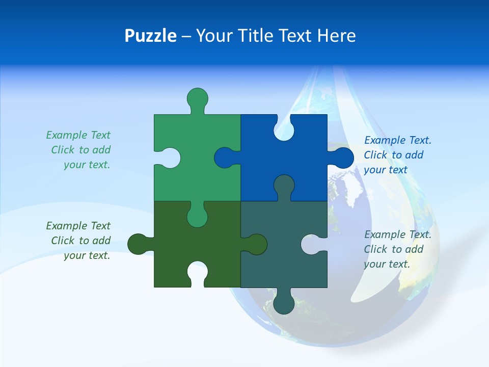Global Refracted Green PowerPoint Template