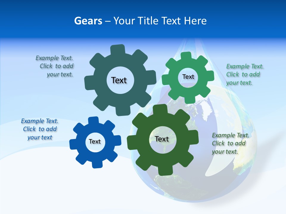Global Refracted Green PowerPoint Template