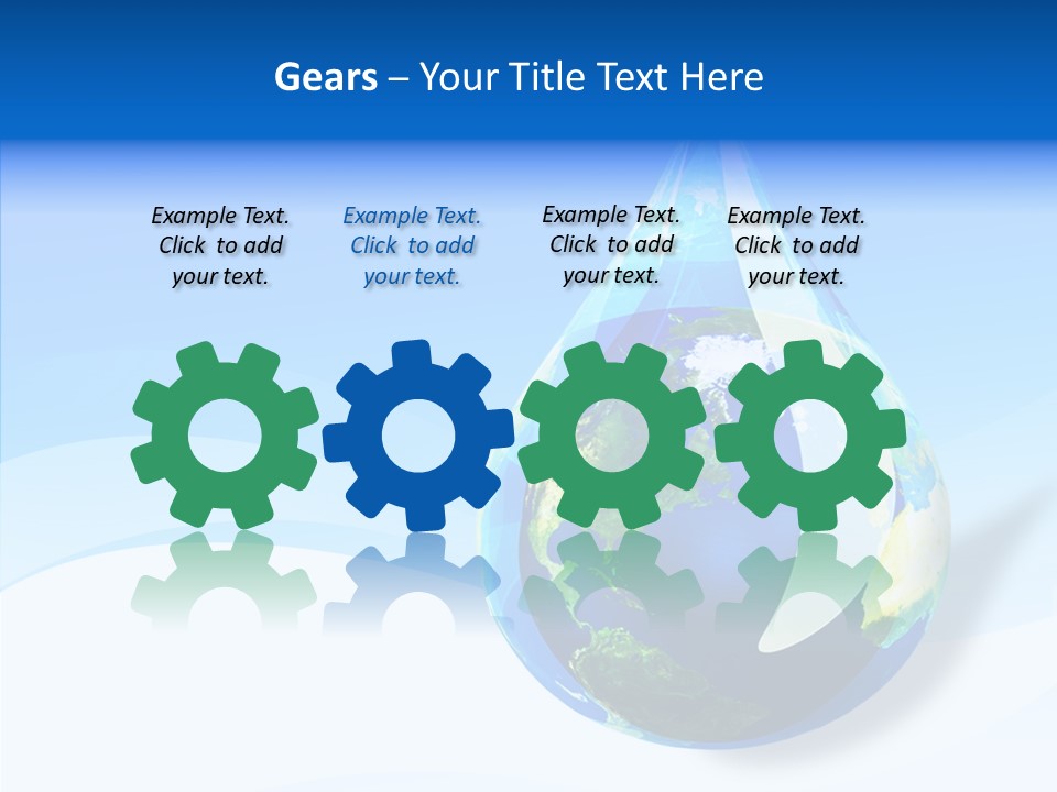 Global Refracted Green PowerPoint Template