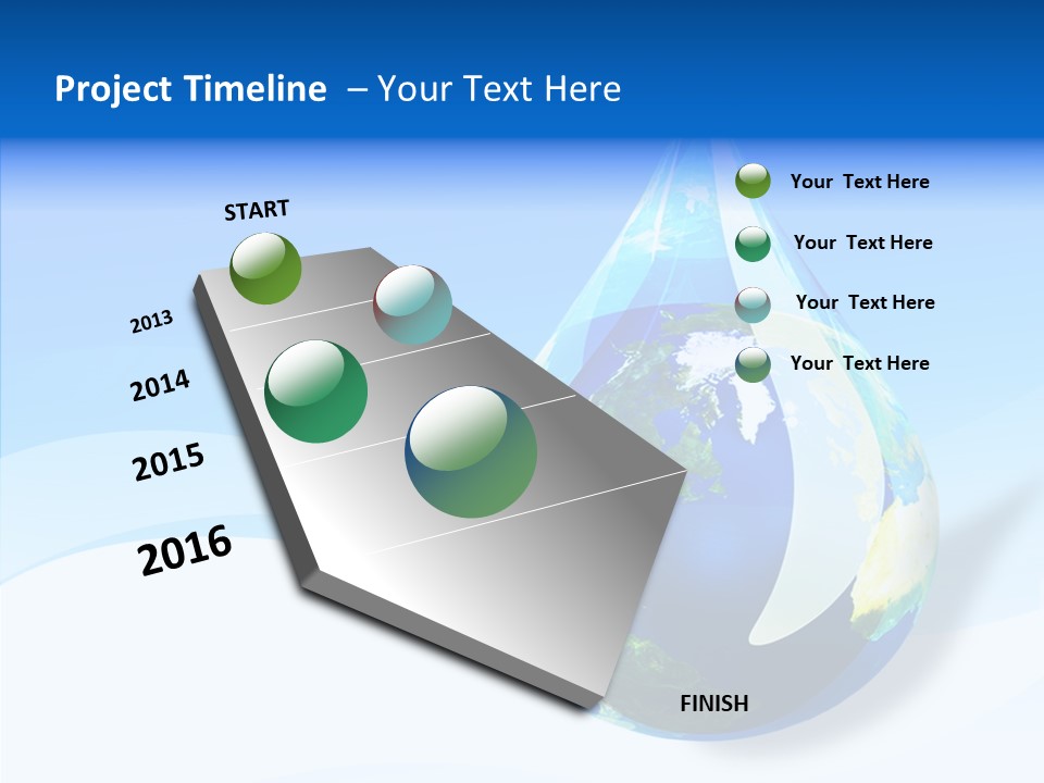 Global Refracted Green PowerPoint Template