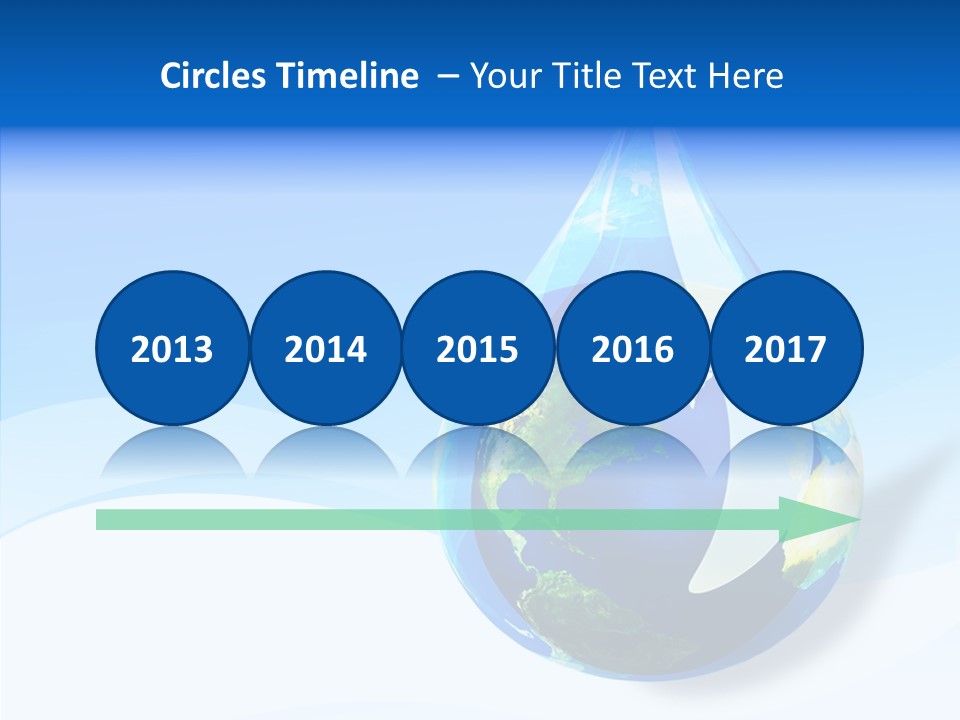Global Refracted Green PowerPoint Template