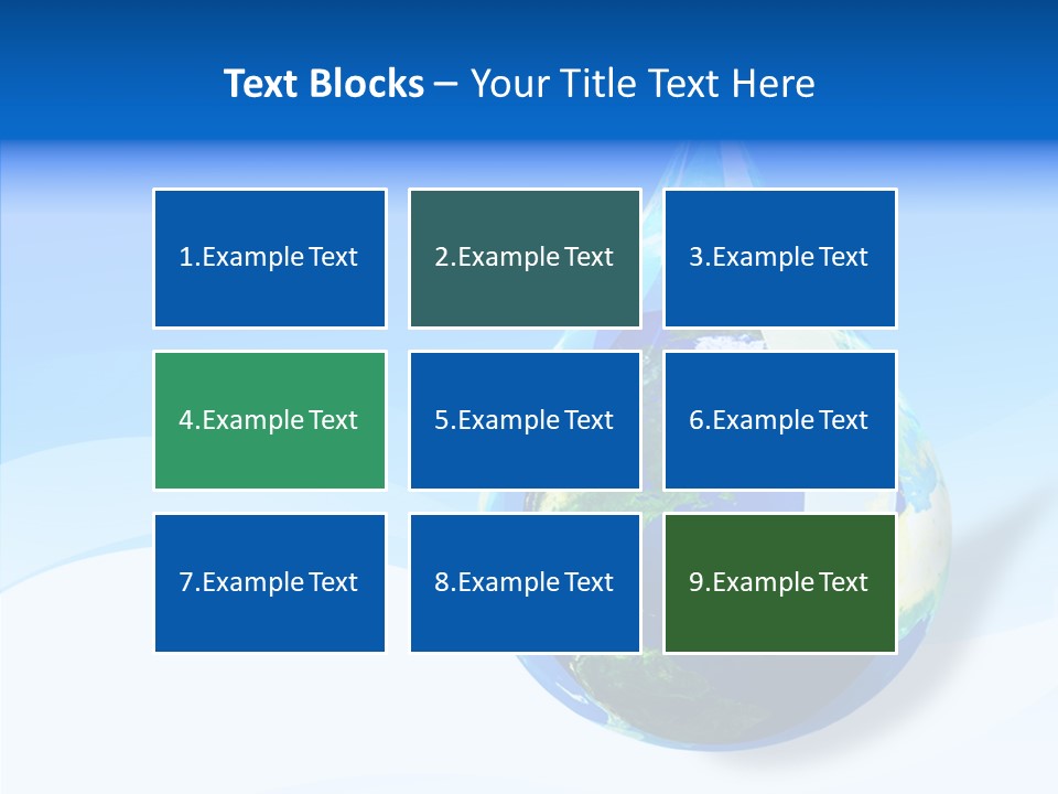 Global Refracted Green PowerPoint Template
