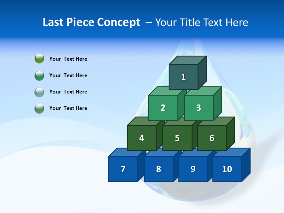 Global Refracted Green PowerPoint Template