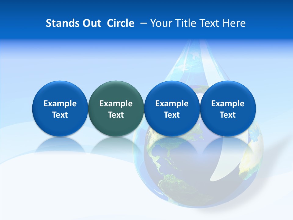 Global Refracted Green PowerPoint Template