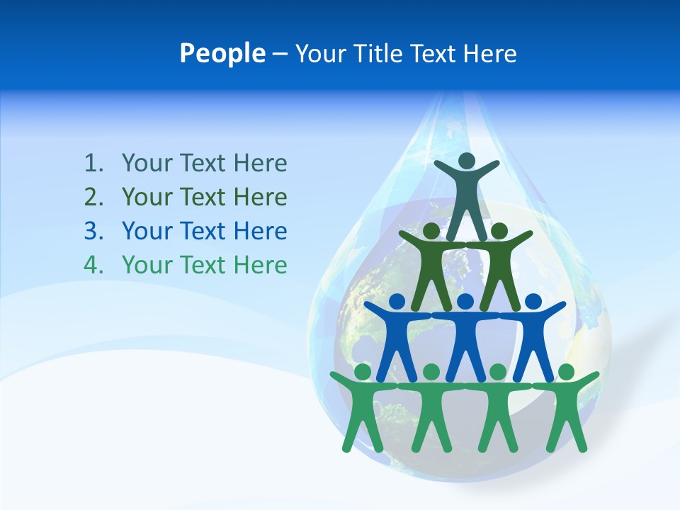 Global Refracted Green PowerPoint Template