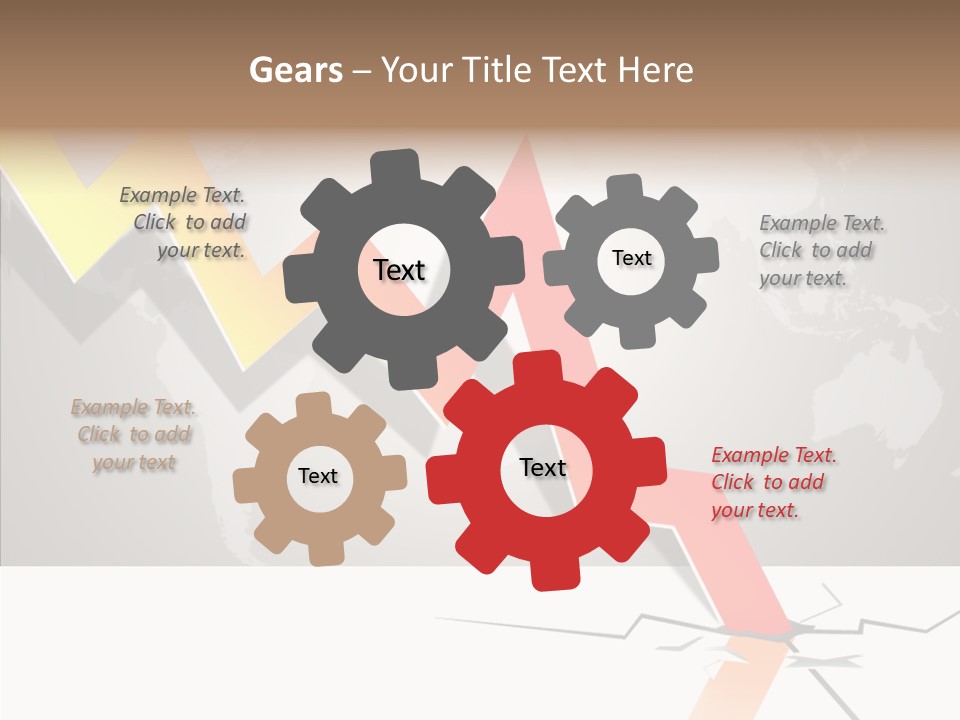 Illustration Graphs Vector PowerPoint Template