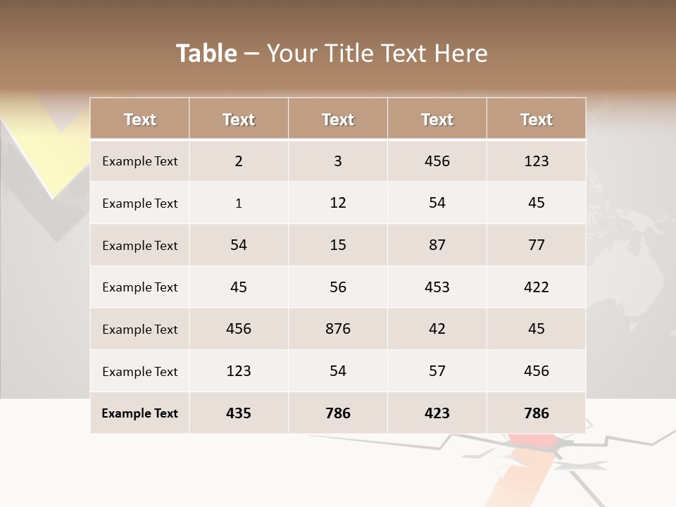 Illustration Graphs Vector PowerPoint Template