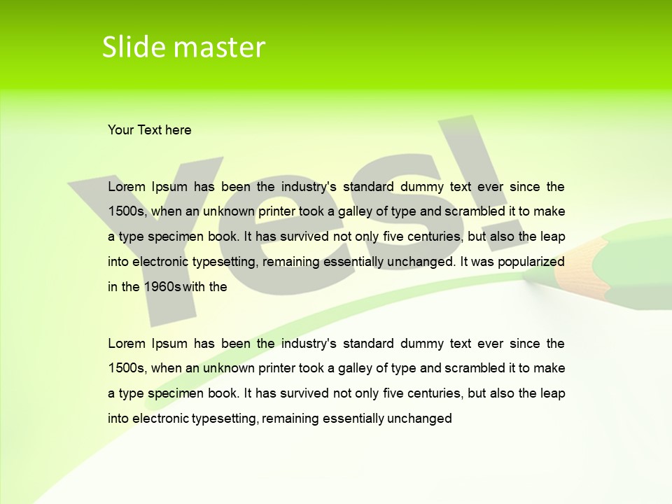 Success Underline Answer PowerPoint Template