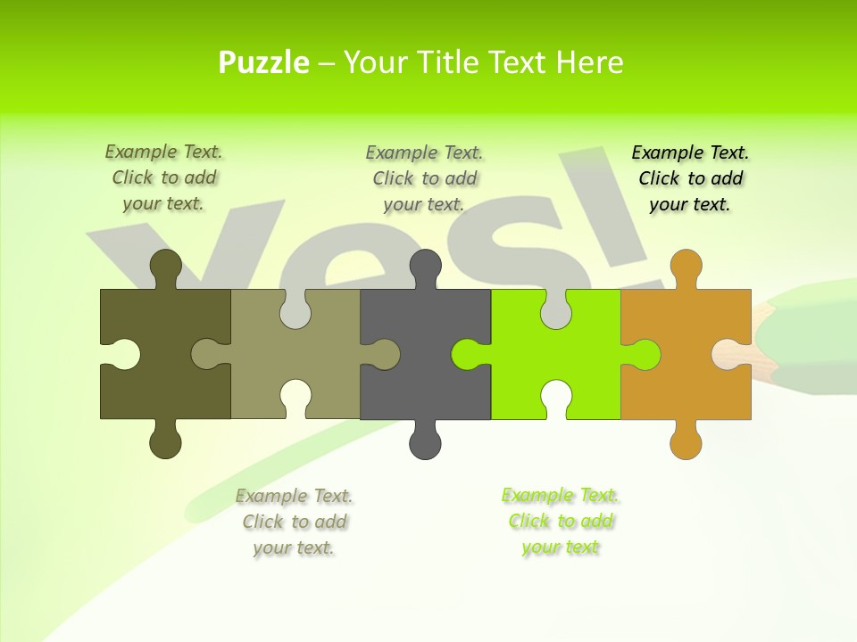 Success Underline Answer PowerPoint Template