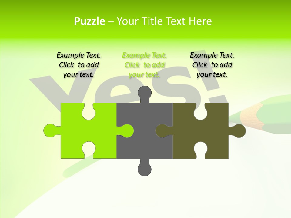 Success Underline Answer PowerPoint Template