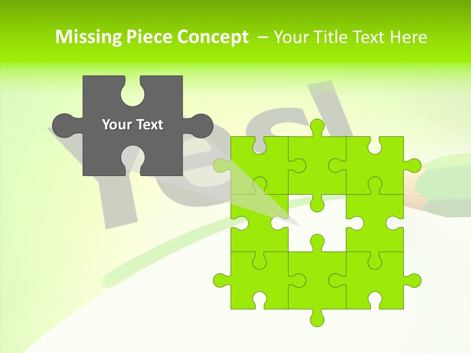 Success Underline Answer PowerPoint Template