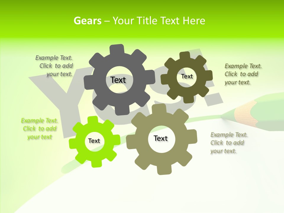 Success Underline Answer PowerPoint Template