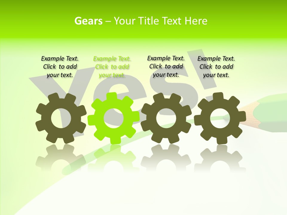 Success Underline Answer PowerPoint Template