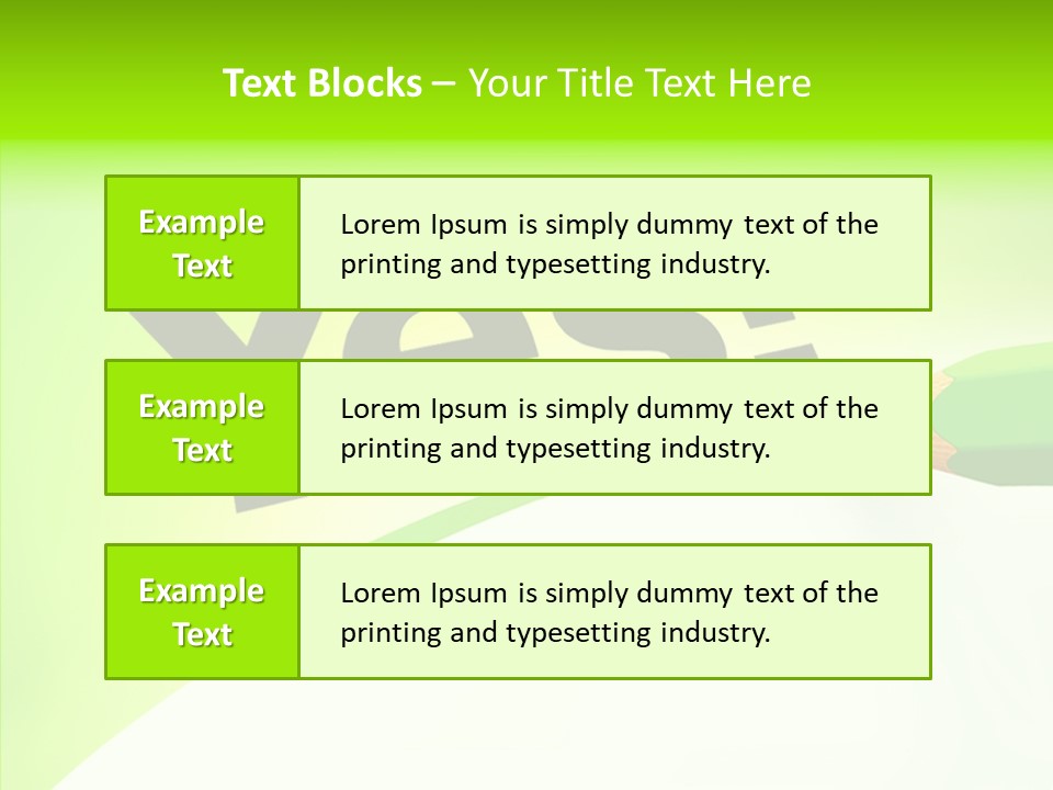 Success Underline Answer PowerPoint Template
