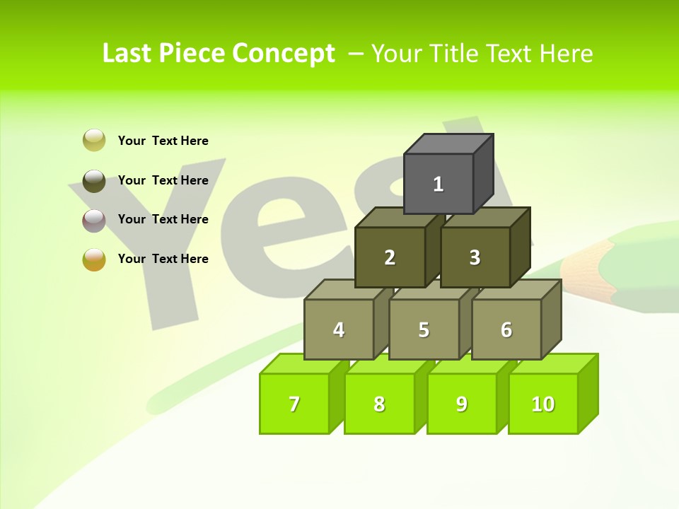 Success Underline Answer PowerPoint Template