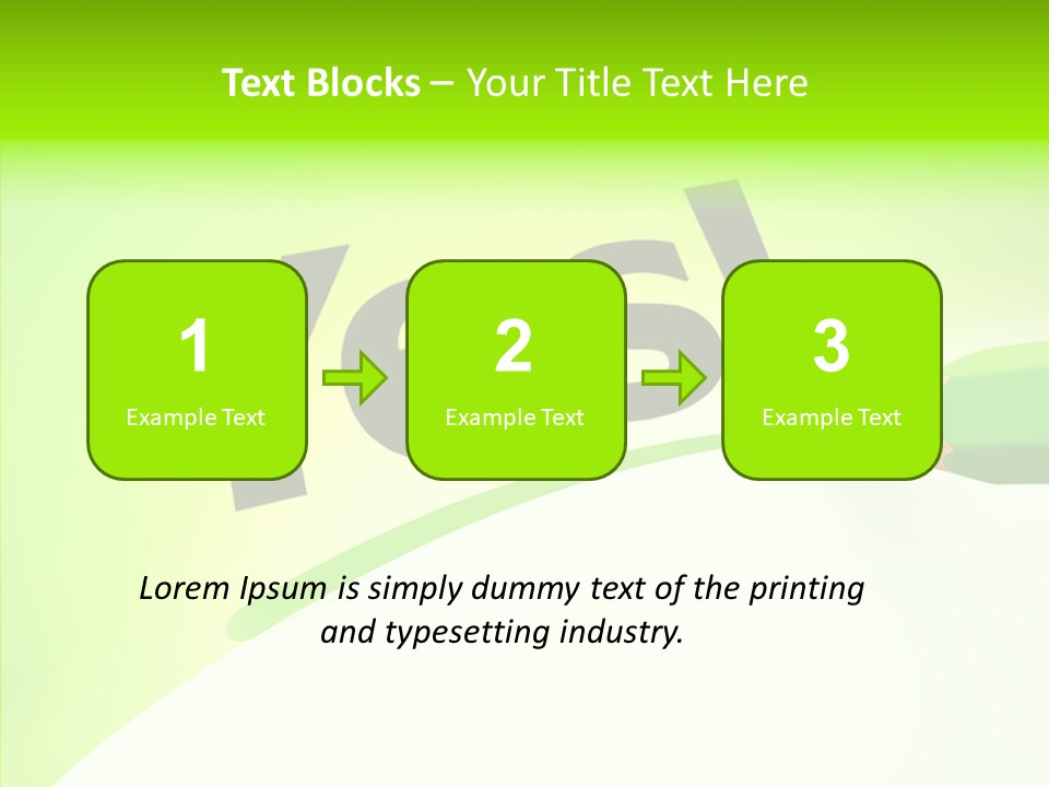 Success Underline Answer PowerPoint Template