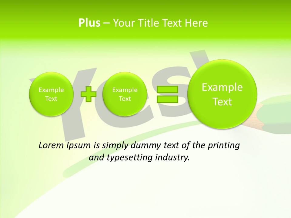 Success Underline Answer PowerPoint Template