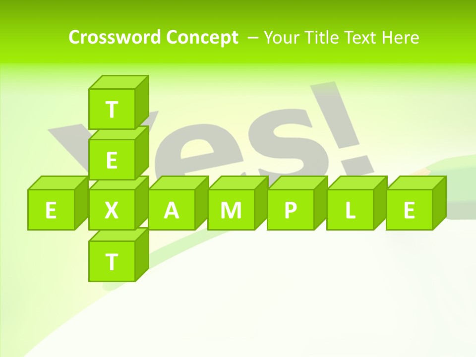 Success Underline Answer PowerPoint Template