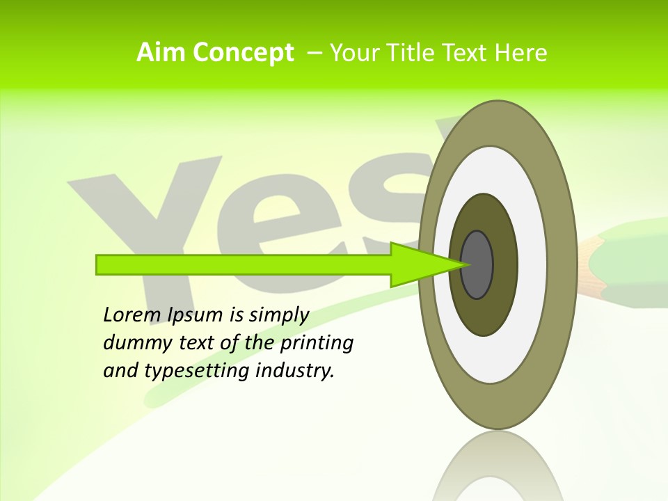 Success Underline Answer PowerPoint Template