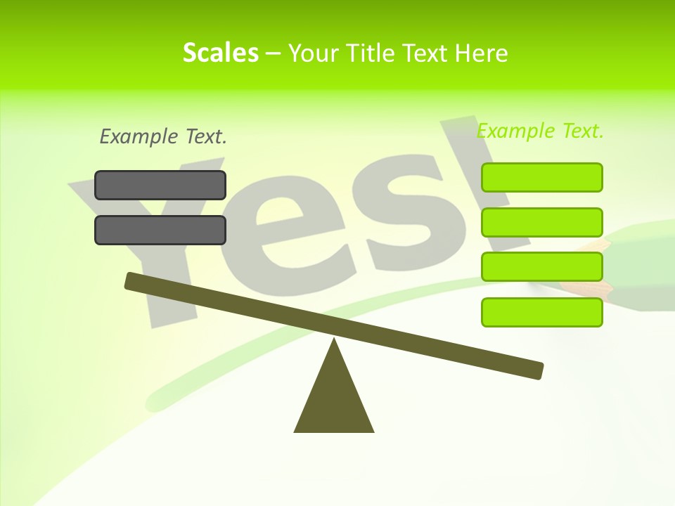 Success Underline Answer PowerPoint Template