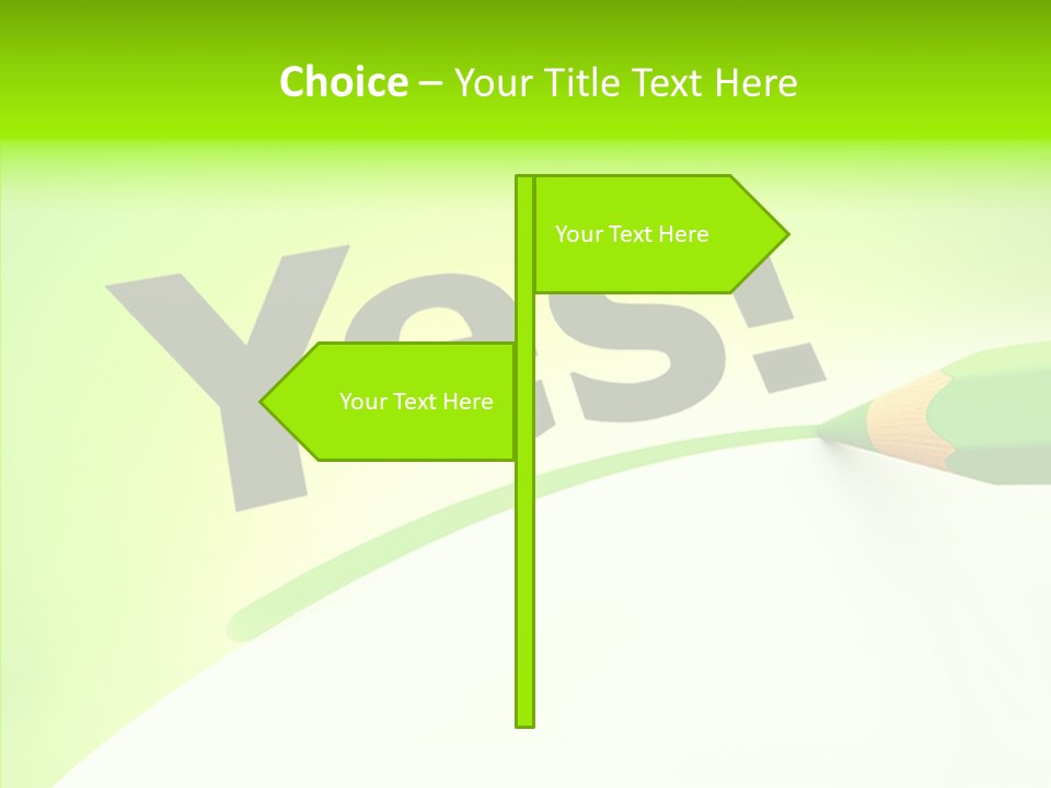 Success Underline Answer PowerPoint Template