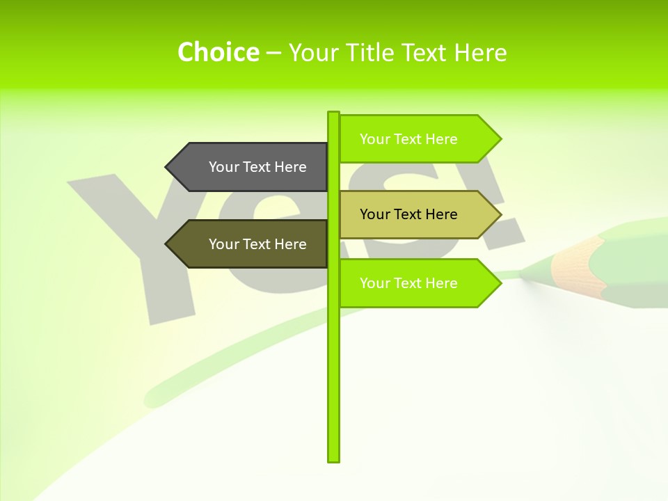 Success Underline Answer PowerPoint Template