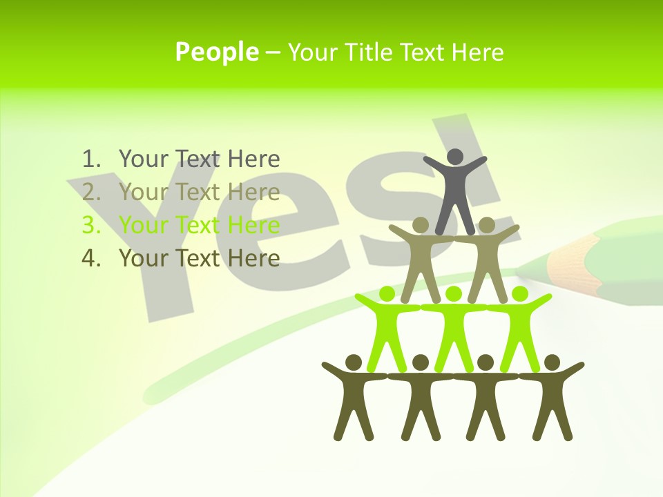 Success Underline Answer PowerPoint Template