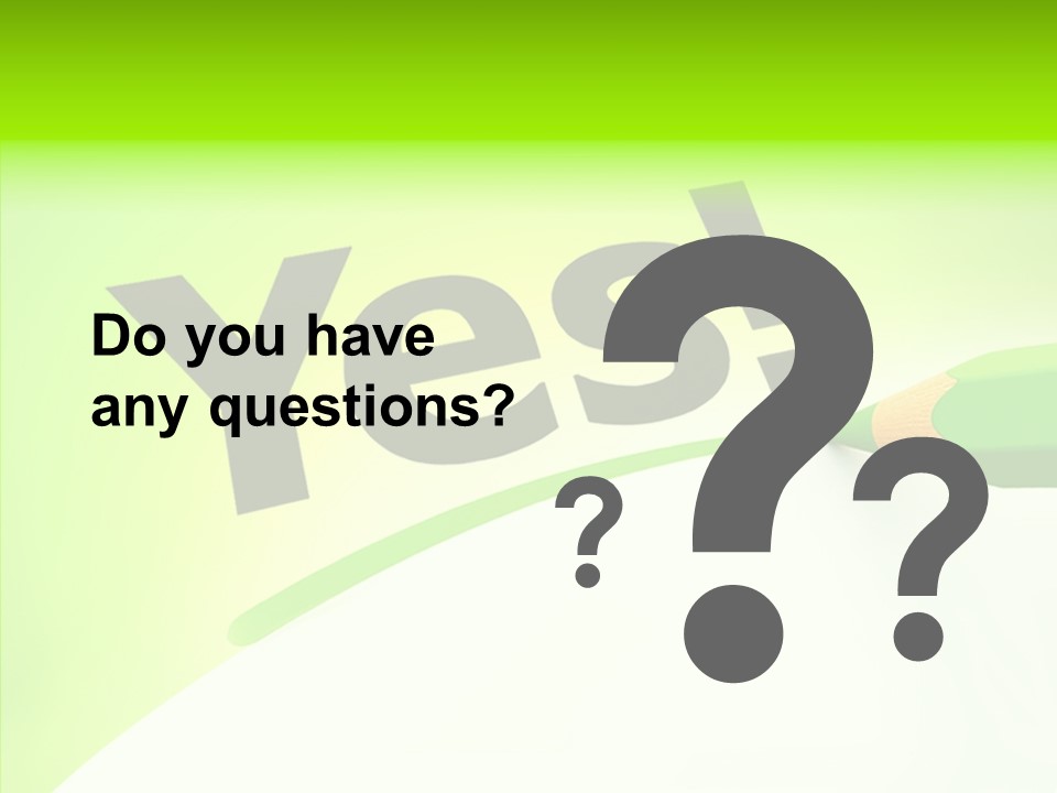 Success Underline Answer PowerPoint Template