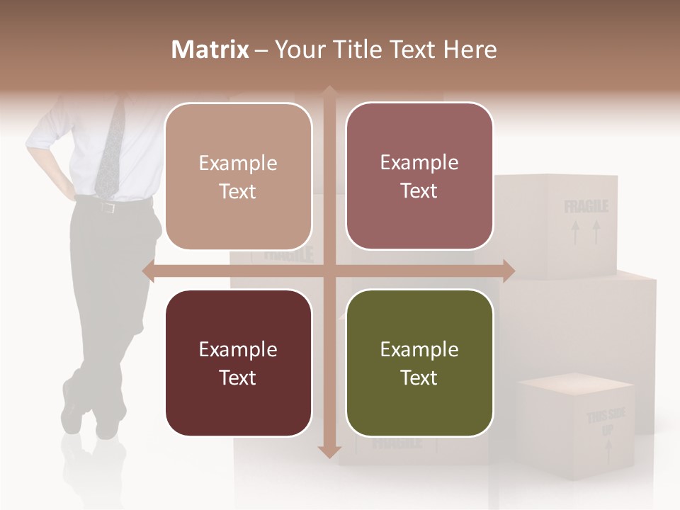 Upwards Shipment Standing PowerPoint Template