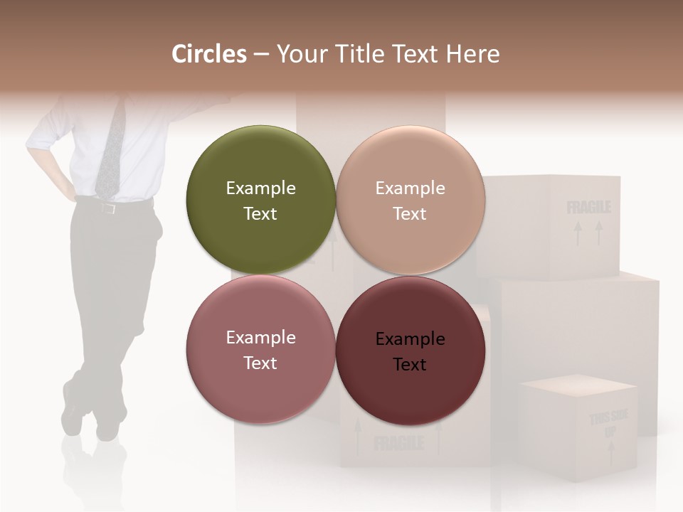 Upwards Shipment Standing PowerPoint Template