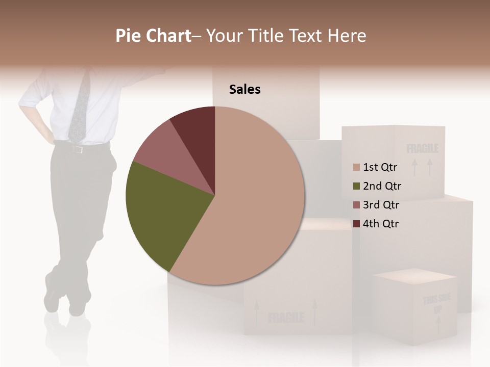 Upwards Shipment Standing PowerPoint Template