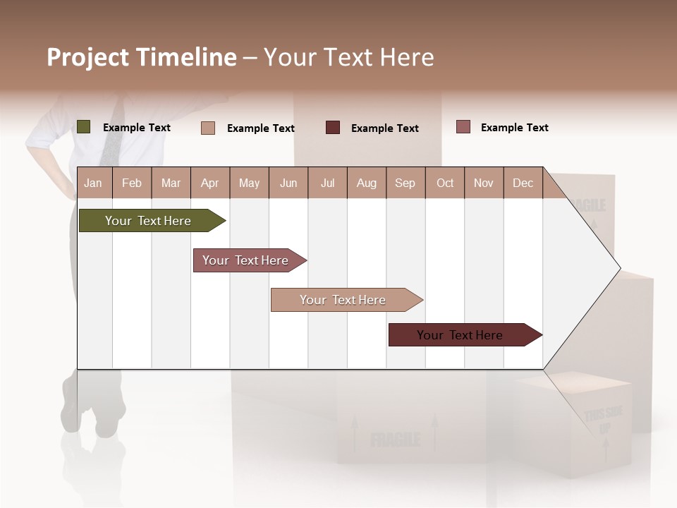 Upwards Shipment Standing PowerPoint Template