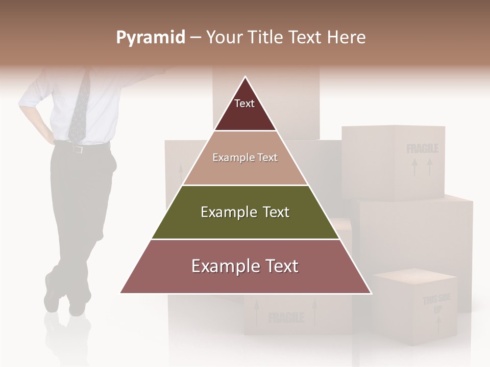 Upwards Shipment Standing PowerPoint Template