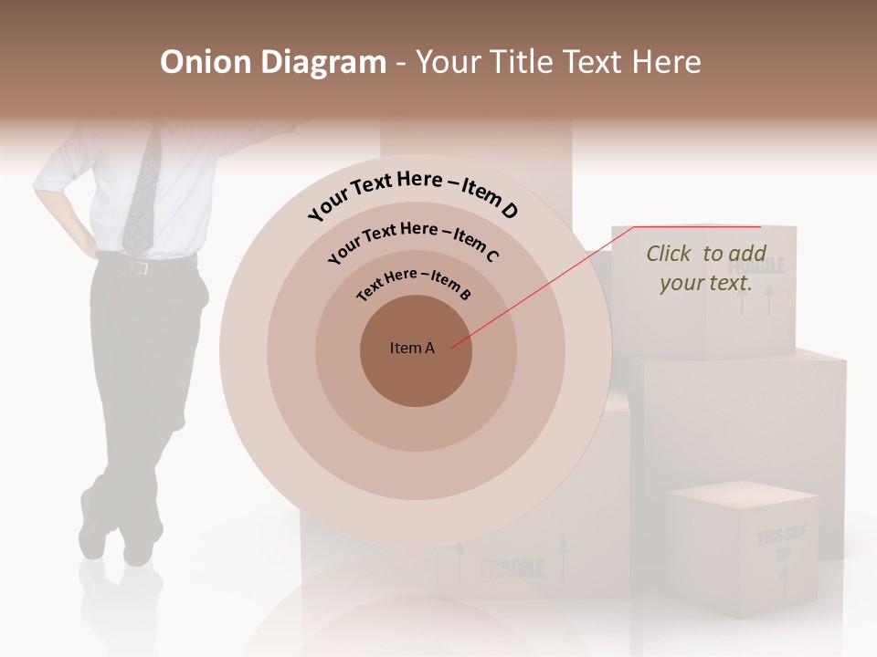Upwards Shipment Standing PowerPoint Template
