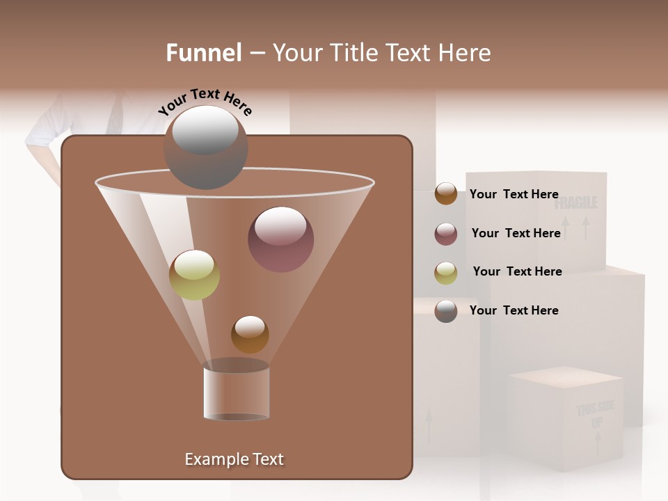Upwards Shipment Standing PowerPoint Template