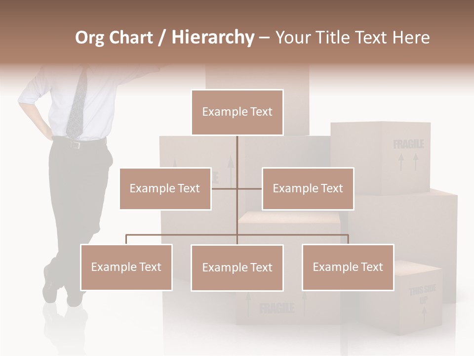 Upwards Shipment Standing PowerPoint Template