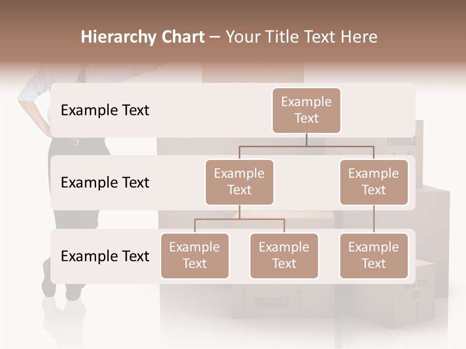 Upwards Shipment Standing PowerPoint Template