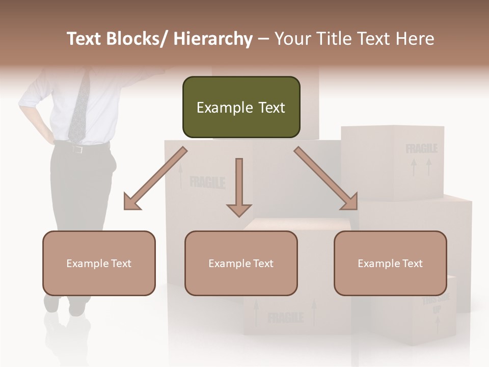 Upwards Shipment Standing PowerPoint Template