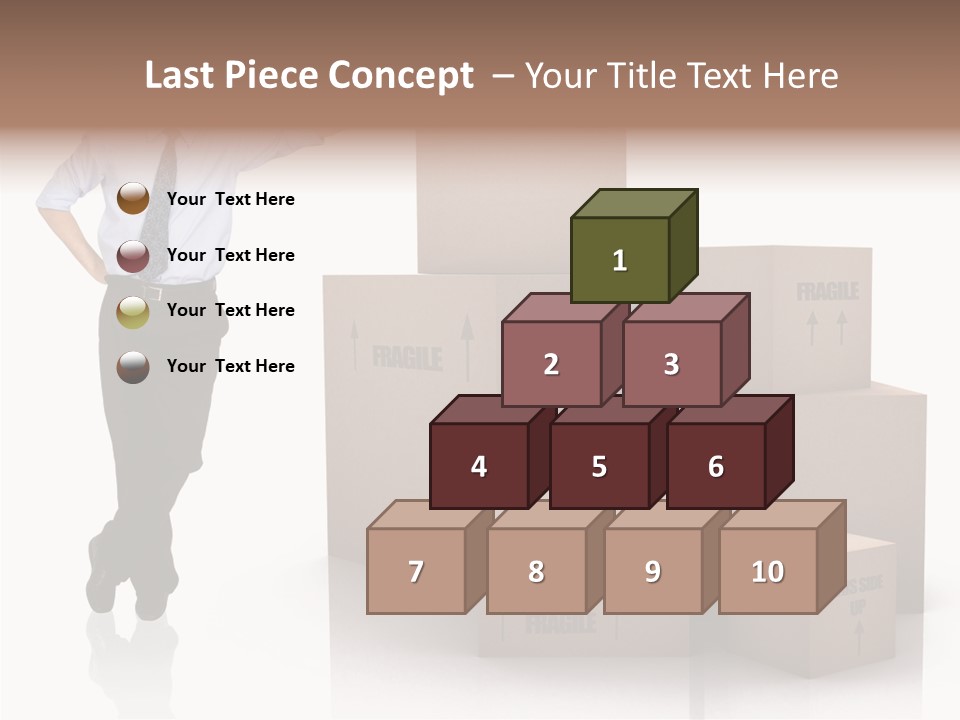 Upwards Shipment Standing PowerPoint Template
