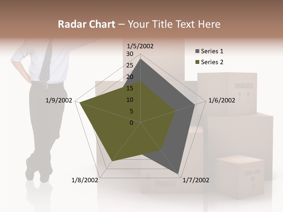 Upwards Shipment Standing PowerPoint Template